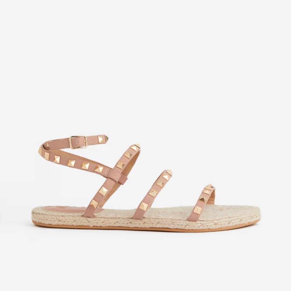 H&M Studded Tan Sandals
